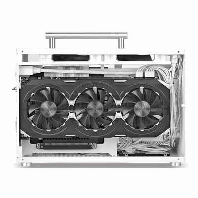 T60 Mini ITX White Case 9L With Acrylic Or Mesh Side Panel and Portable Handle Support SFX PSU/310mm GPU/2*120mm Fan