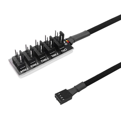 40cm 1 to 5 4-Pin Molex TX4 PWM Fan CPU HUB Splitter PC Case Chasis Cooler Power Extension Cable Adapter Controller