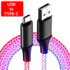 120W RGB data cable car luminous breathing gradient PD fast charging cable for TypeC data cable