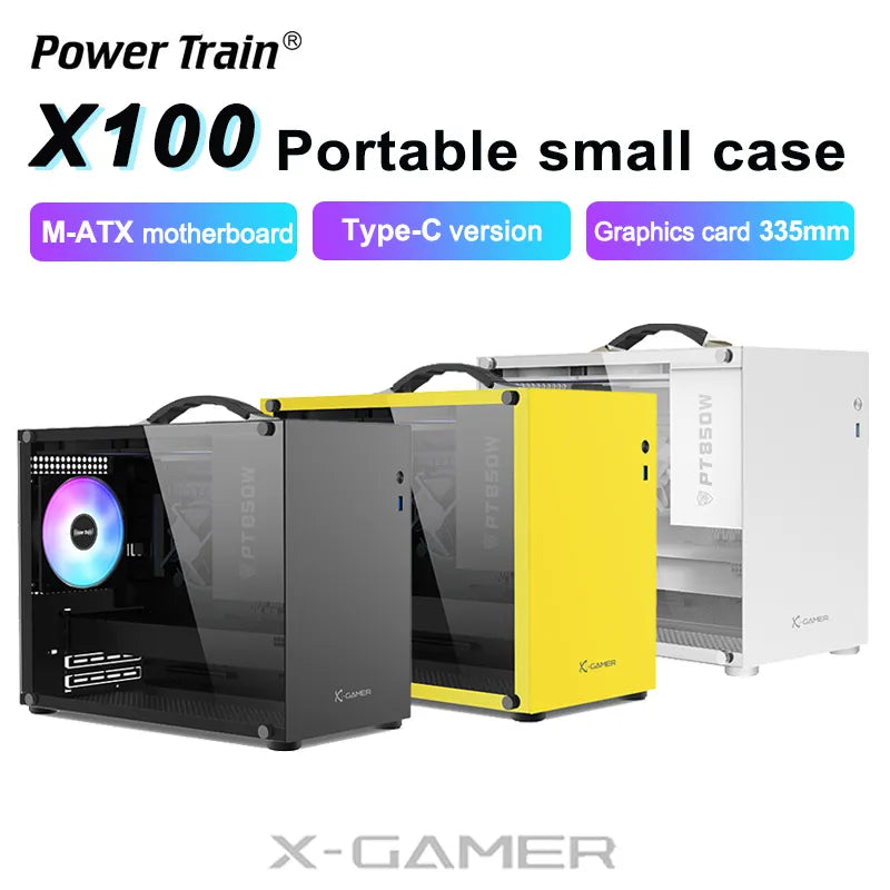 Power Train X100 Portable Handheld Case Mini-ITX/MATX Motherboard