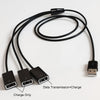 3 in 1 USB Splitter Cable USB Power Splitter 1 Male to 3 Female USB 2.0 Adapter 1 to 3 USB Splitter USB Extension Cable