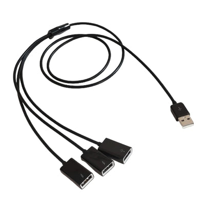 3 in 1 USB Splitter Cable USB Power Splitter 1 Male to 3 Female USB 2.0 Adapter 1 to 3 USB Splitter USB Extension Cable