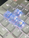 4Pcs High Quality Hot Sale Colorful Translucent Key Caps Cross Shaft Mechanical Keyboard Keycap