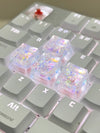 4Pcs High Quality Hot Sale Colorful Translucent Key Caps Cross Shaft Mechanical Keyboard Keycap