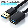 USB3.0 Extension Cable for Smart TV PS4 Xbox One SSD USB to USB Cable Extender Data Cord Mini USB3.0 2.0 Extension Cable