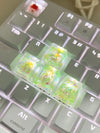 4Pcs High Quality Hot Sale Colorful Translucent Key Caps Cross Shaft Mechanical Keyboard Keycap