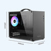 Power Train X100 Portable Handheld Case Mini-ITX/MATX Motherboard USB3.0 Type-C Desktop Mini Game Chassis ATX Power Supply