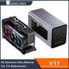 JONSBO V11 PC Case All Aluminum Alloy Home Computer Case Pull-out High-efficiency Ventilation for ITX Motherboard