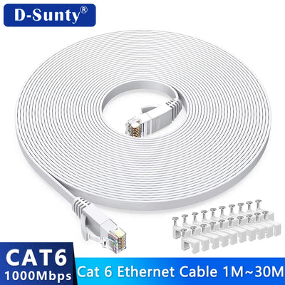 Cat6 Ethernet Cable Flat RJ45 Computer Internet LAN Network Ethernet Patch Cable Cord Ethernet Cable Cat 6