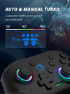 Wireless Controller For Nintendo Switch OLED/Lite Console Pro Gamepad with 1000Mah Battery Programmable Turbo Function