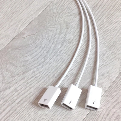 3 in 1 USB Splitter Cable USB Power Splitter 1 Male to 3 Female USB 2.0 Adapter 1 to 3 USB Splitter USB Extension Cable