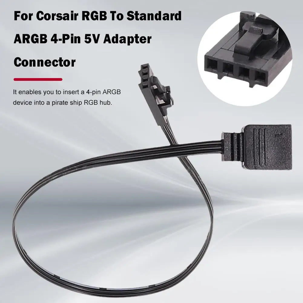 Colorstream Cable Adapter Adapter Cable For Corsair RGB To Standard ARGB 4-Pin 5V Adapter Connec ...