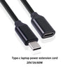 USB C Extension Cable USB C Male to Female Power Delivery Charging Extender Cord