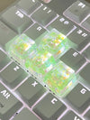 4Pcs High Quality Hot Sale Colorful Translucent Key Caps Cross Shaft Mechanical Keyboard Keycap