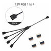 Sync Motherboard Cable 4PIN 12V RGB 3PIN 5V ARGB 1 to 2/1 to 3/1 to 4/1to 5 Extension line