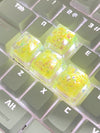 4Pcs High Quality Hot Sale Colorful Translucent Key Caps Cross Shaft Mechanical Keyboard Keycap