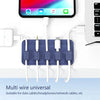 Magnetic Mouse Wire Organizer Desktop Cable Clip Protector Cord Winder Row Plug Self-Adhesive Fixed USB Charging Line Holder