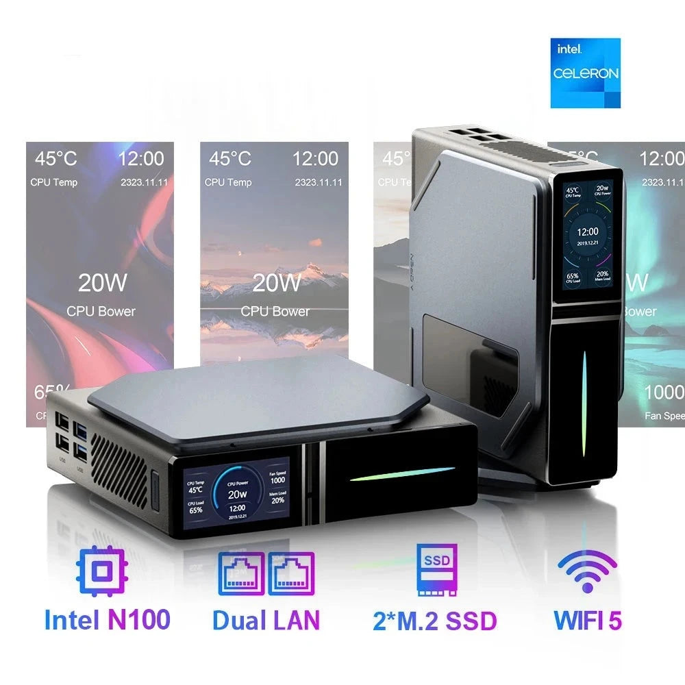 S1 Mini PC Intel Alder Lake N100 Windows 11 Ultra Small Pocket Compute ...