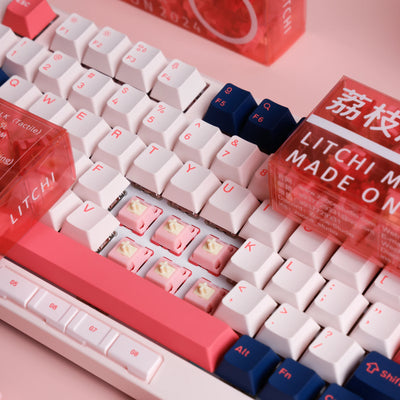 Litchi Milk Switch Tactile MX Stem switch for Gaming Mechanical Keyboard Modified POM SL Nylon Long Spring 40g 50g