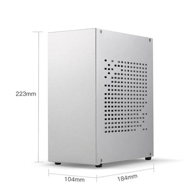 Aluminum HTPC Mini ITX Chassis Game Computer Case Support Graphics Card RTX2070 I5 with PCIE 3.0 cable Case A07 Small 1u PSU