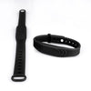 Adjustable 5PCS Pure Black Silicone RFID Wristband 125KHz/13.56MHz TK4100/IC/T5577/UID 4 Chip Optional Waterproof Bracelet