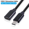 USB C Extension Cable USB C Male to Female Power Delivery Charging Extender Cord