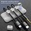 Magnetic Mouse Wire Organizer Desktop Cable Clip Protector Cord Winder Row Plug Self-Adhesive Fixed USB Charging Line Holder