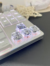 4Pcs High Quality Hot Sale Colorful Translucent Key Caps Cross Shaft Mechanical Keyboard Keycap