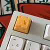 Cheese Keycap Personality Resin Mechanical Keyboard for KEY Cap DIY MX-Cherry Cake Design Yellow