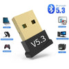 USB Bluetooth 5.3 Adapter Transmitter Receiver Bluetooth Audio Bluetooth Dongle Wireless USB Adapter for Computer PC Laptop