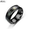 Fashion Smart Ring Multifunctional Temperature Sensitive Rings Titanium Steel Couple Jewelry Fingertip Temperature Sensor Ring